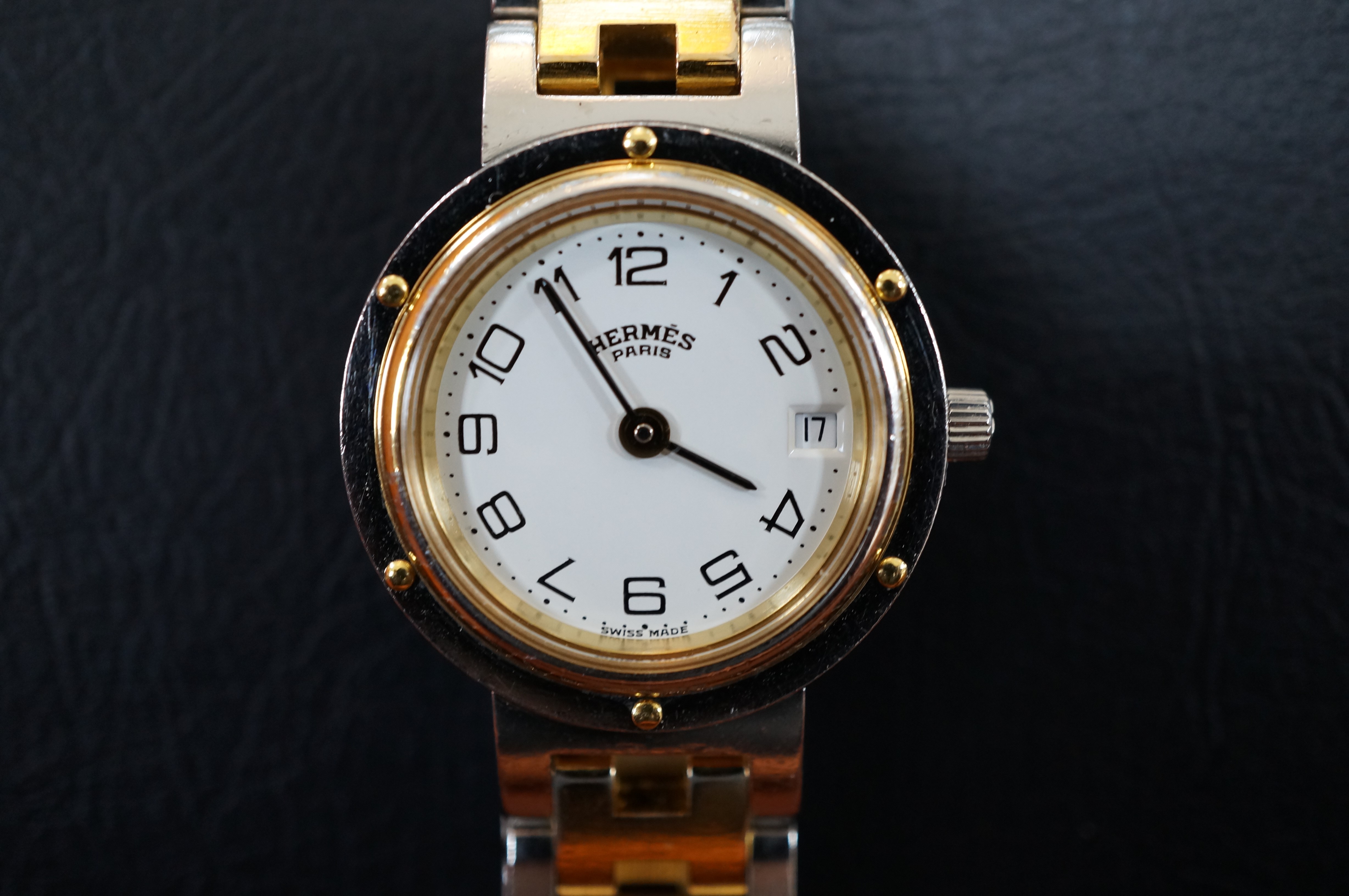 No.836 HERMES (エルメス) クォーツ腕時計を修理しました | 時光堂 富山の時計修理