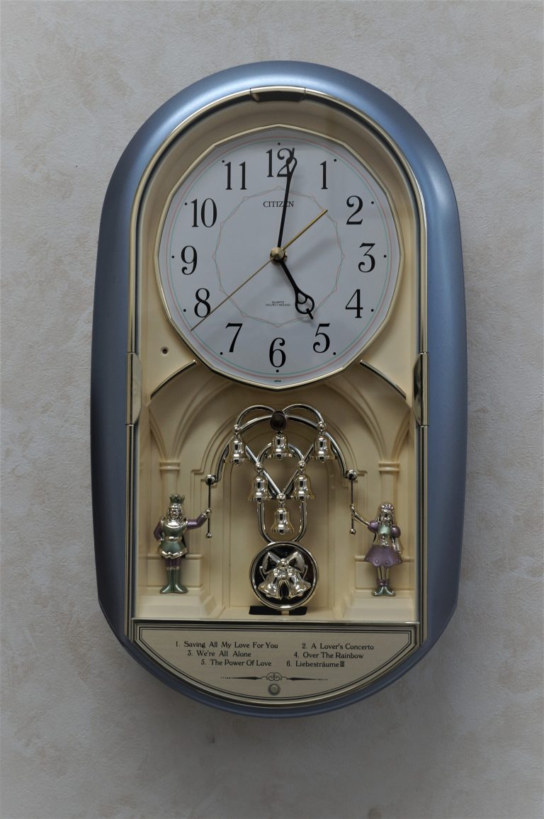 【希少】からくり時計　CITIZEN シチズン  オルゴール 木製　ヴィンテージ神経質な方はご遠慮願いませ