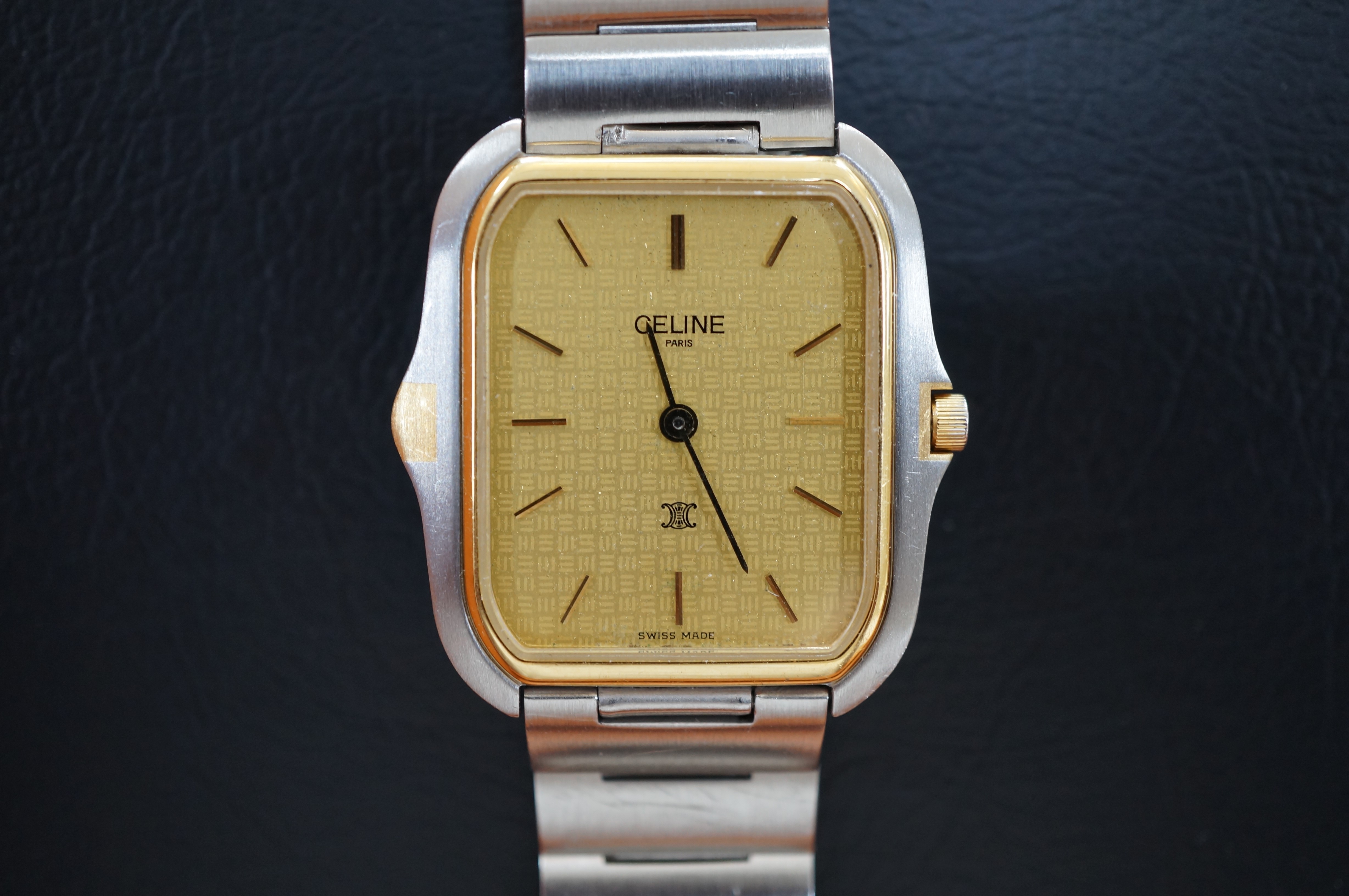 No.946 CELINE (セリーヌ ) クォーツ腕時計を修理しました | 時光堂 富山の時計修理