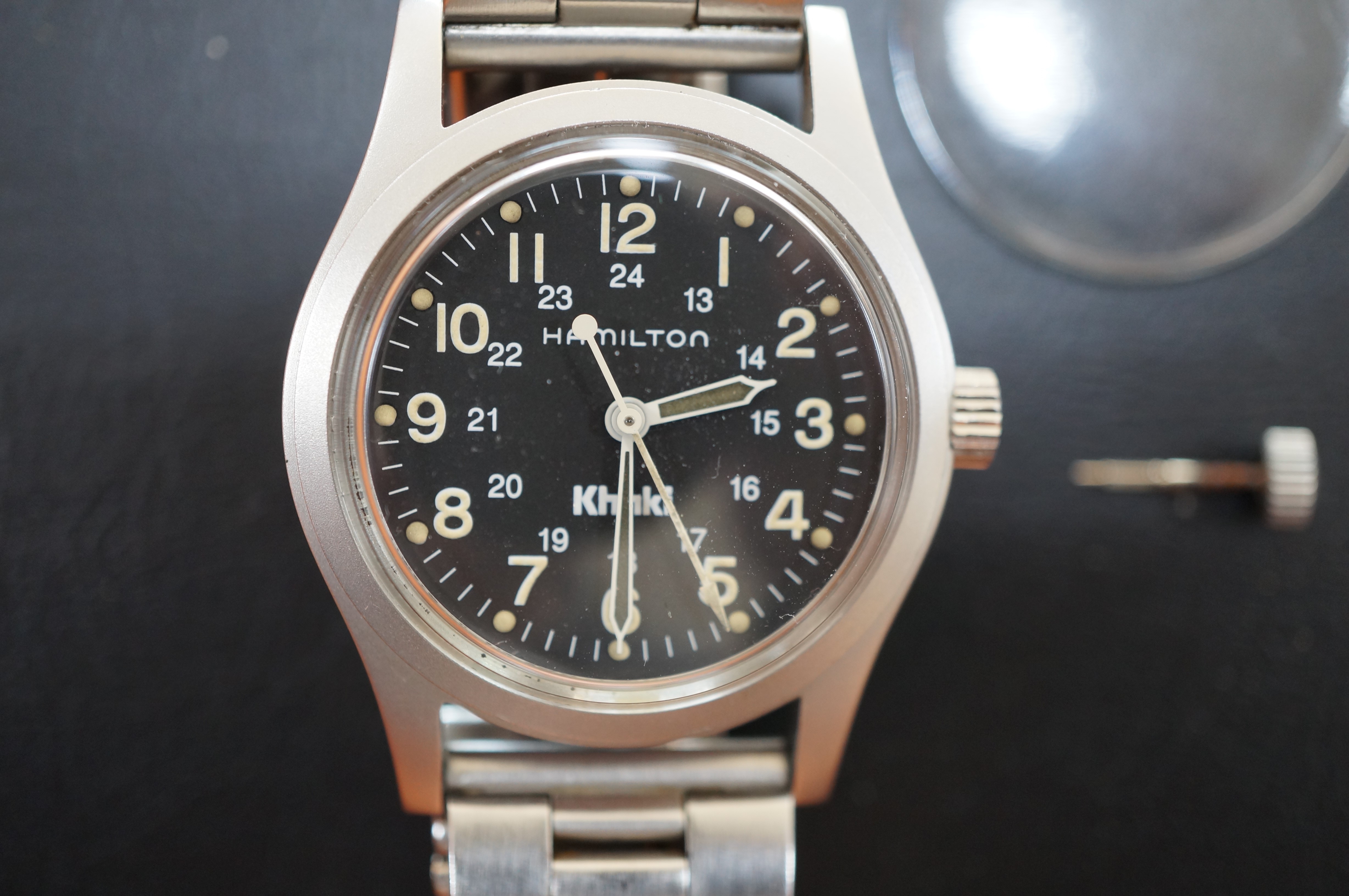 No.1237 HAMILTON (ハミルトン) 手巻式 腕時計を修理しました | 時光堂 富山の時計修理