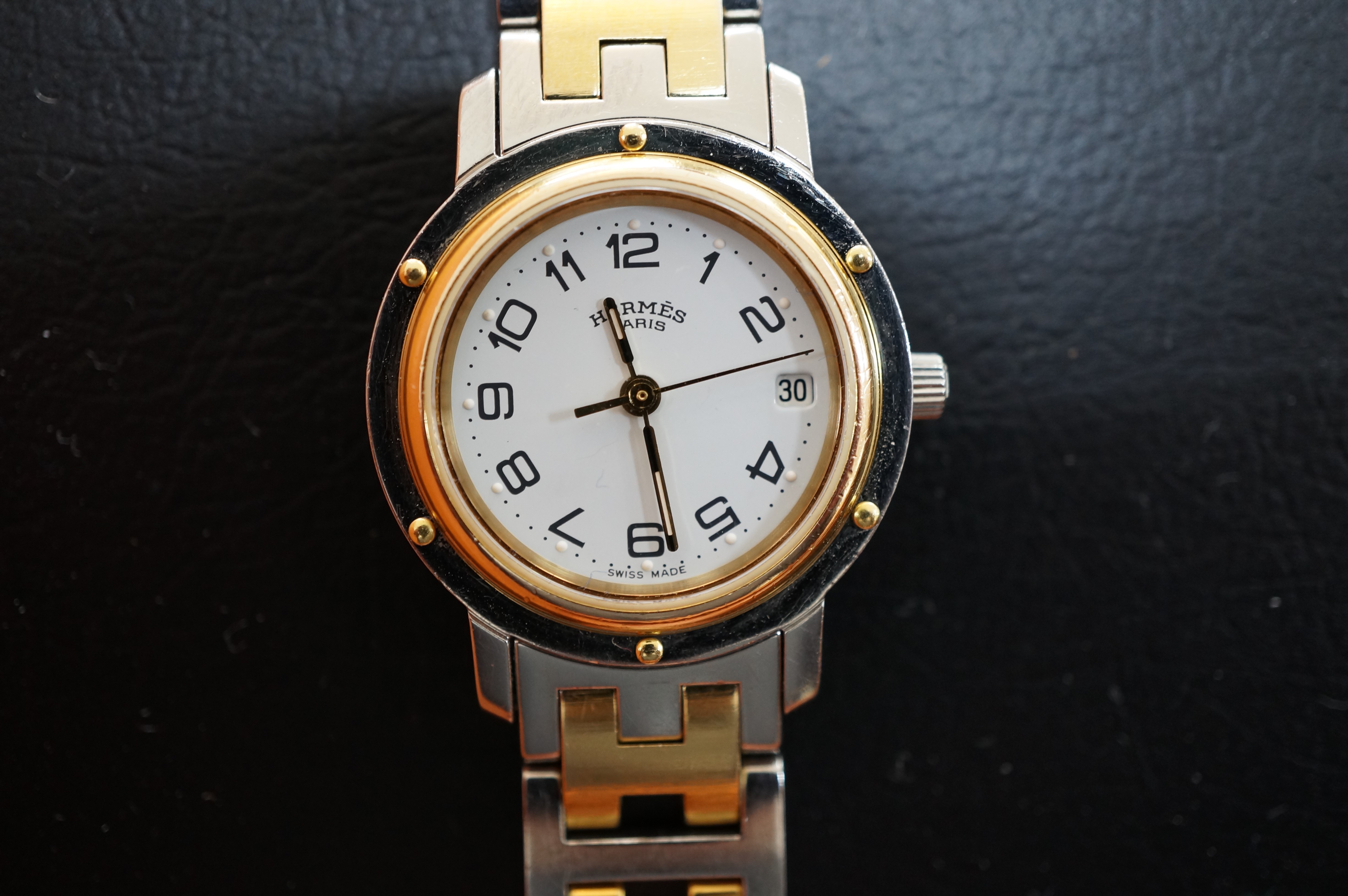 No.1540 HERMES (エルメス) クォーツ式腕時計を修理しました | 時光堂 富山の時計修理