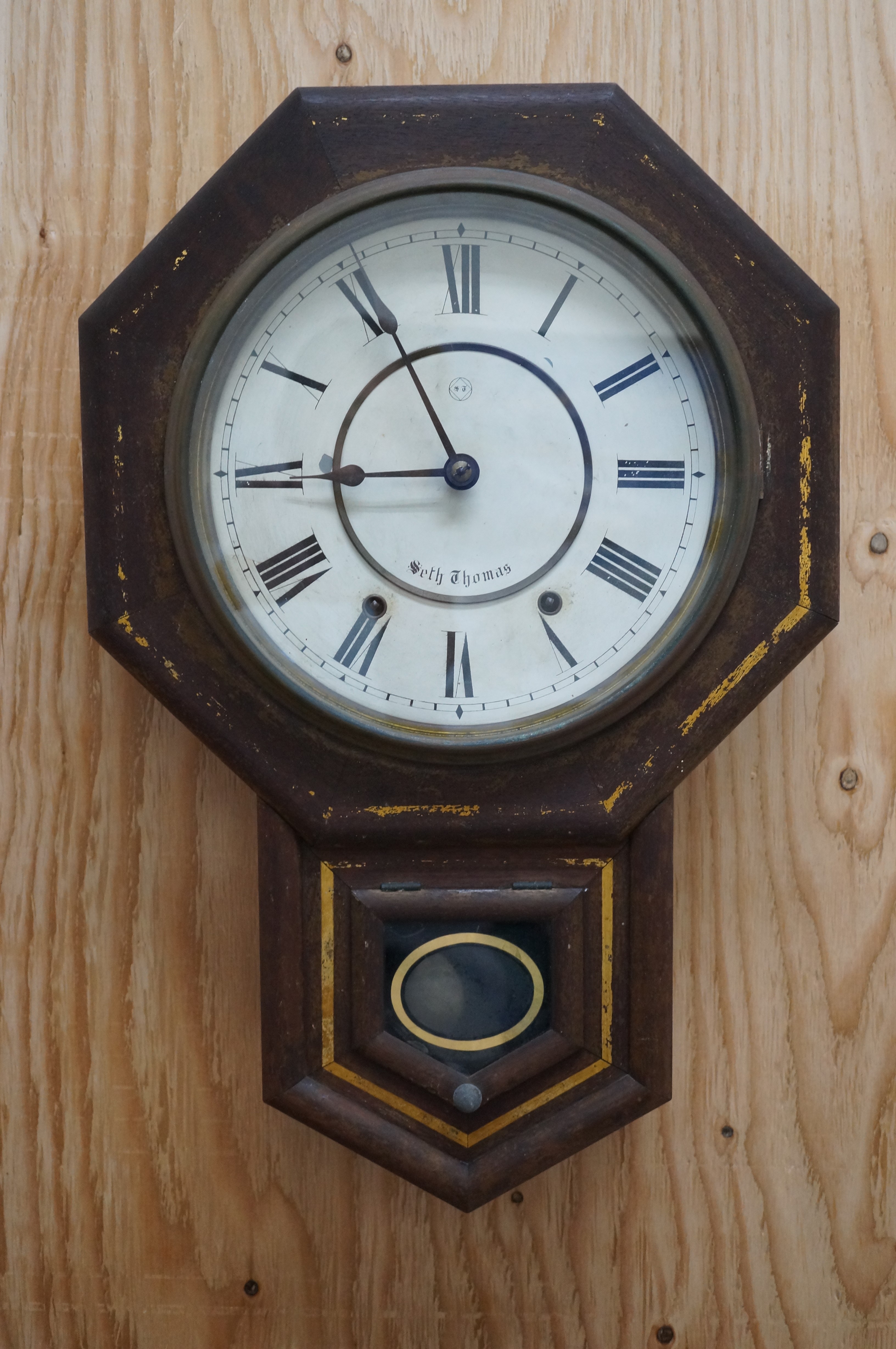 No.1789 アンティーク 手巻き式 掛け時計を修理しました | 時光堂 富山の時計修理
